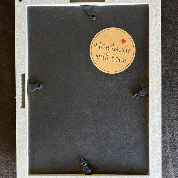 Nautical Anchor Seaglass Art 5x7 shadowbox frame - Picture 3 of 3